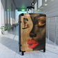Peaceful Days Black Woman Art Hardshell Hardside Lockable Spinner Suitcase