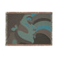 Shades of Peace Afrocentric Black Woman Abstract Art Woven Throw Blanket