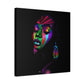 Original Makeup Black Woman Art Canvas Wall Print