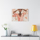 Relax It Will Be Okay Afrocentric Black Woman Abstract Art Canvas Wall Print