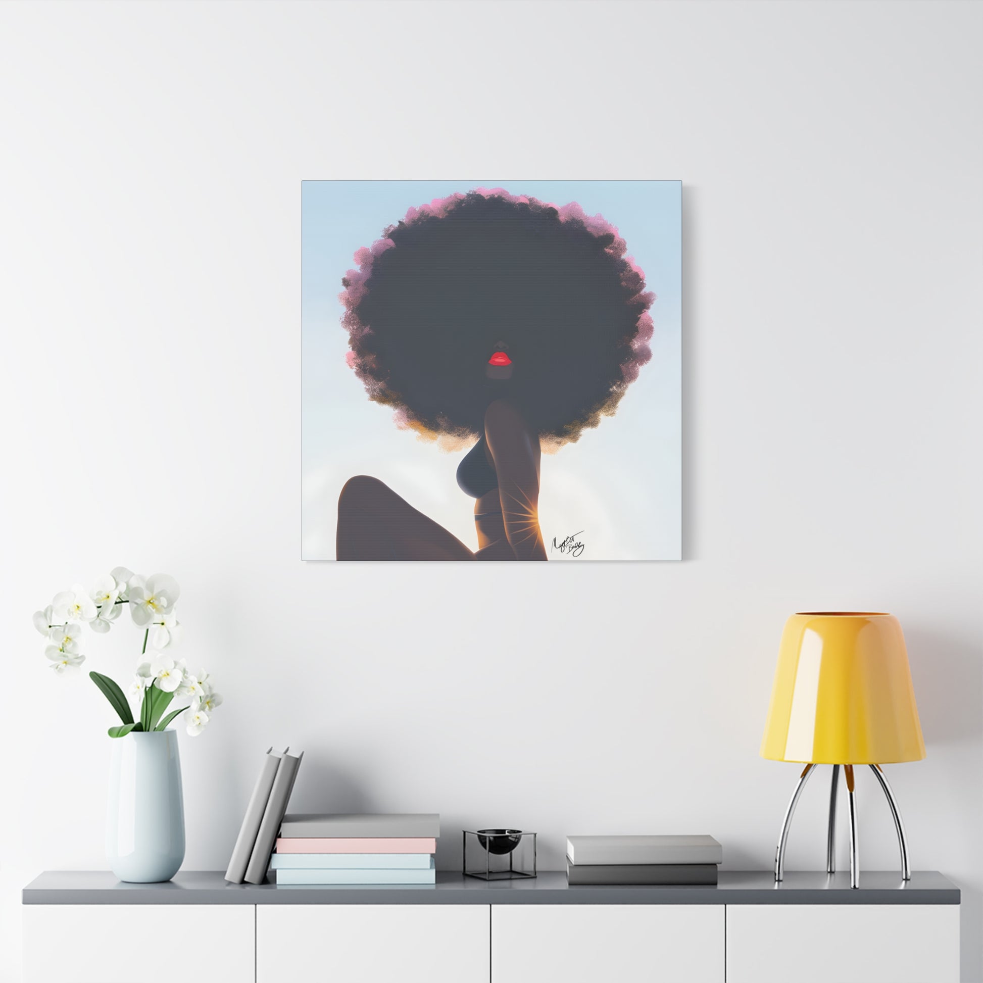 I Am That Chick Afrocentric Black Woman Abstract Fantasy Art Canvas Wall Print - Xtreme Shopper