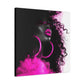 This Pink Is A Mood Afrocentric Black Woman Art Canvas Wall Print