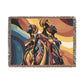 At Peace Abstract Black Woman Afrocentric Art Woven Throw Blanket - Xtreme Shopper