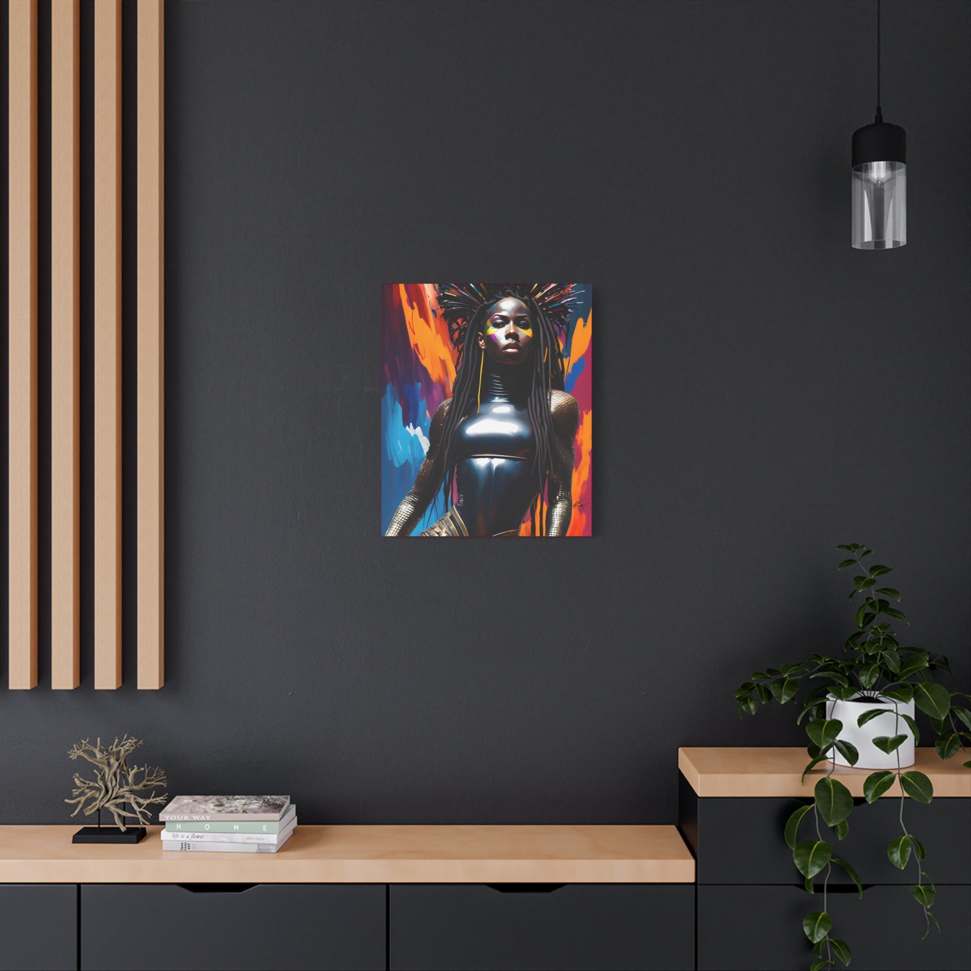 You Can't Take My Crown Abstract Black Woman Artwork Canvas Wall Print - Xtreme Shopper