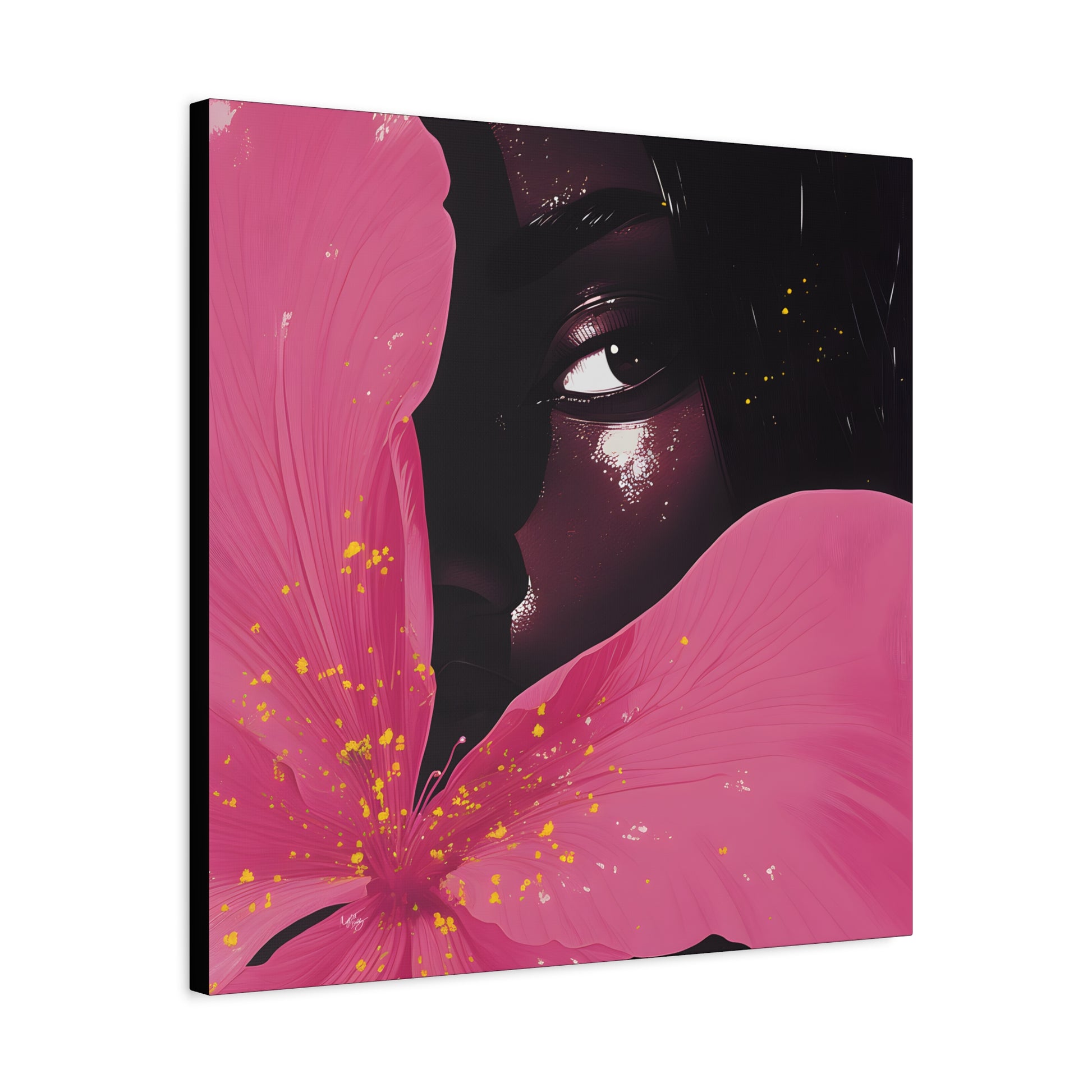 Beautiful Secrets Afrocentric Black Woman Art Canvas Wall Print - Xtreme Shopper