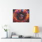 Groovy Summer Black Woman Psychedelic Themed Artwork Canvas Wall Print - Xtreme Shopper