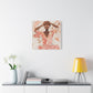 Relax It Will Be Okay Afrocentric Black Woman Abstract Art Canvas Wall Print