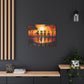 All Together Now Afrocentric Black Woman Abstract Art Canvas Wall Print