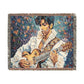 For The Love Of Prince Black Celebrity Art Woven Throw Blanket