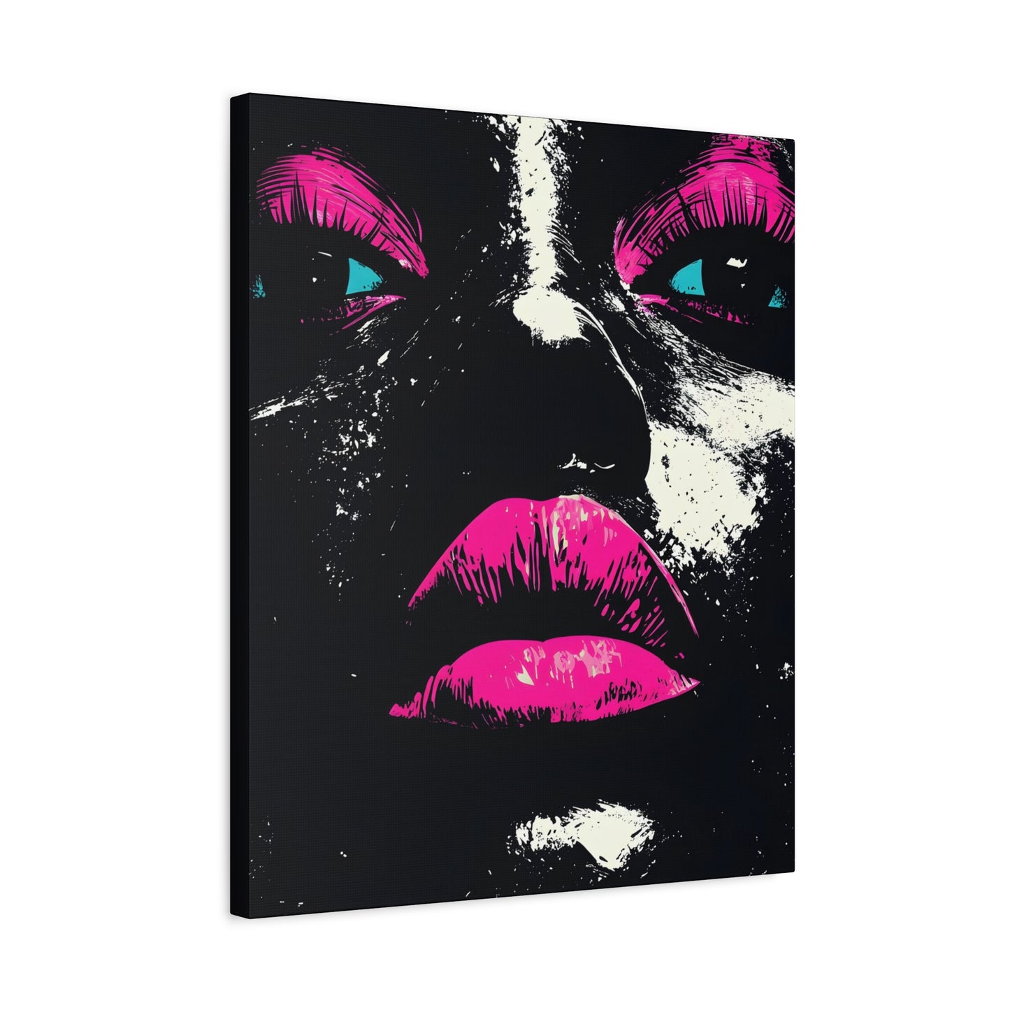 Anticipation Black Woman Art Canvas Wall Print