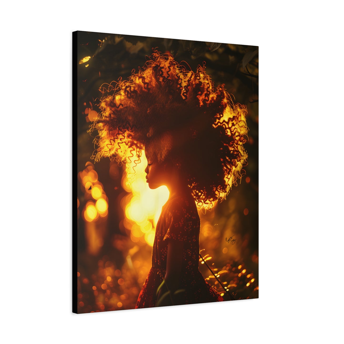 Sunrise Of Youth Afrocentric Black Art Canvas Wall Print - Xtreme Shopper
