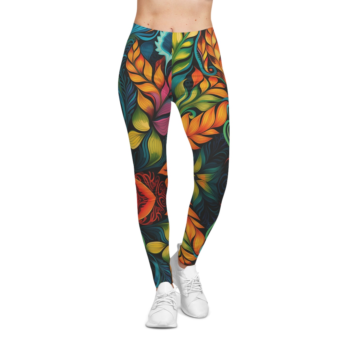 Psychedelic Forest Printed Yoga Pants Leggings