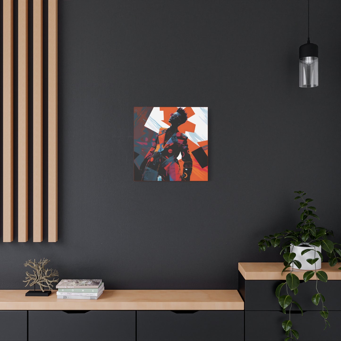 Fashion Is King Afrocentric Black Art Canvas Wall Print