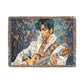 For The Love Of Prince Black Celebrity Art Woven Throw Blanket