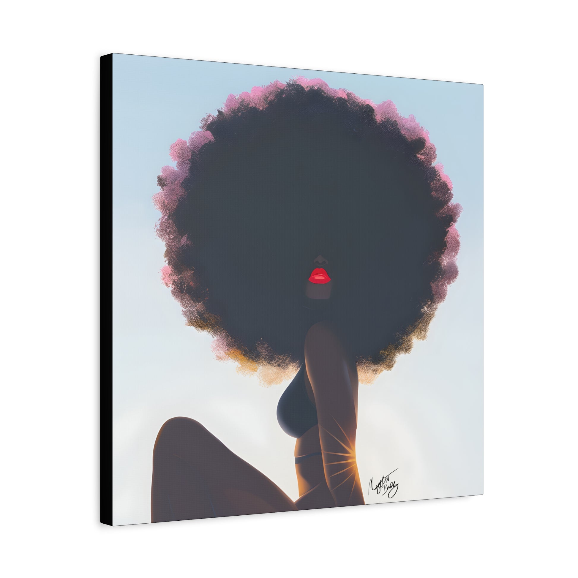 I Am That Chick Afrocentric Black Woman Abstract Fantasy Art Canvas Wall Print - Xtreme Shopper