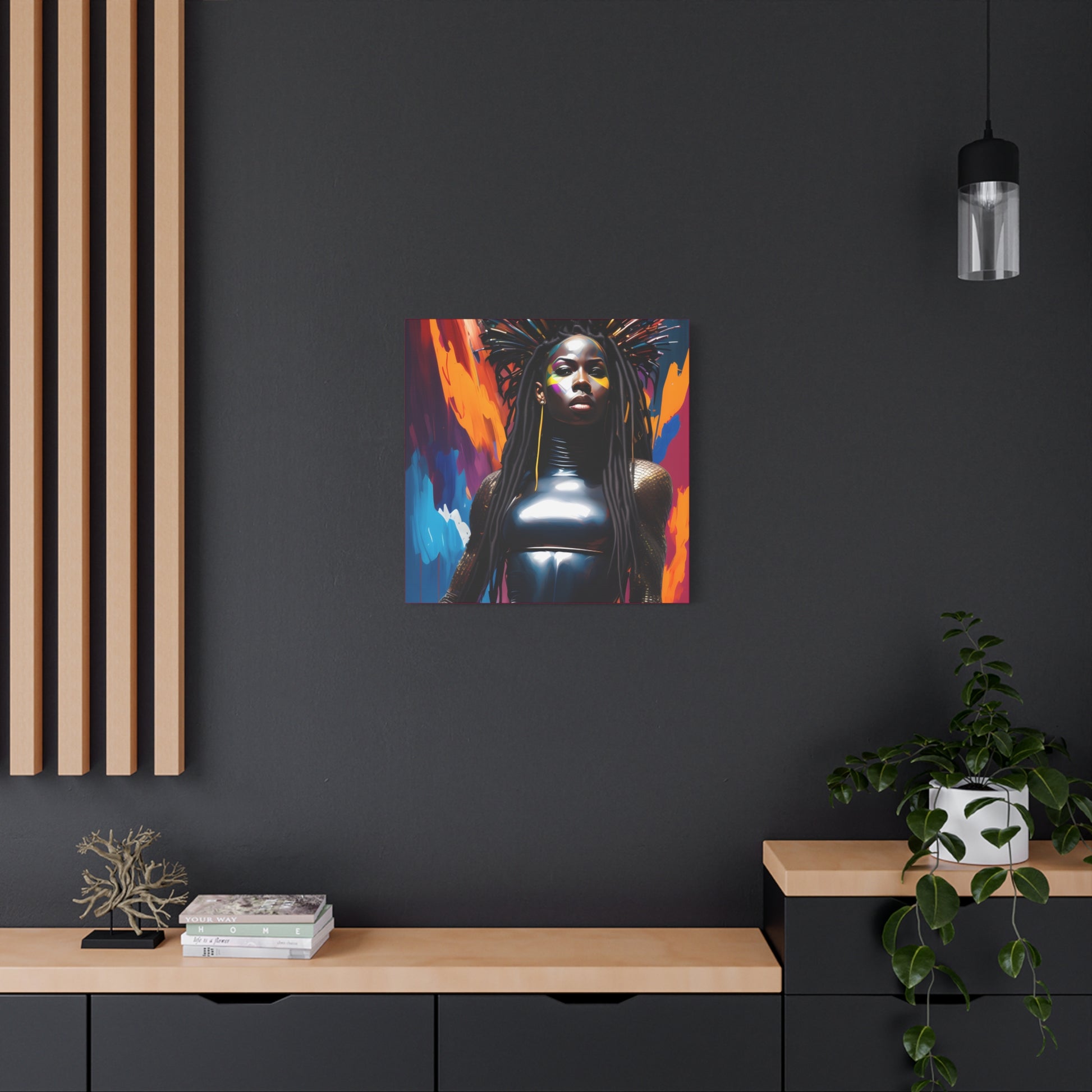 You Can't Take My Crown Abstract Black Woman Artwork Canvas Wall Print - Xtreme Shopper