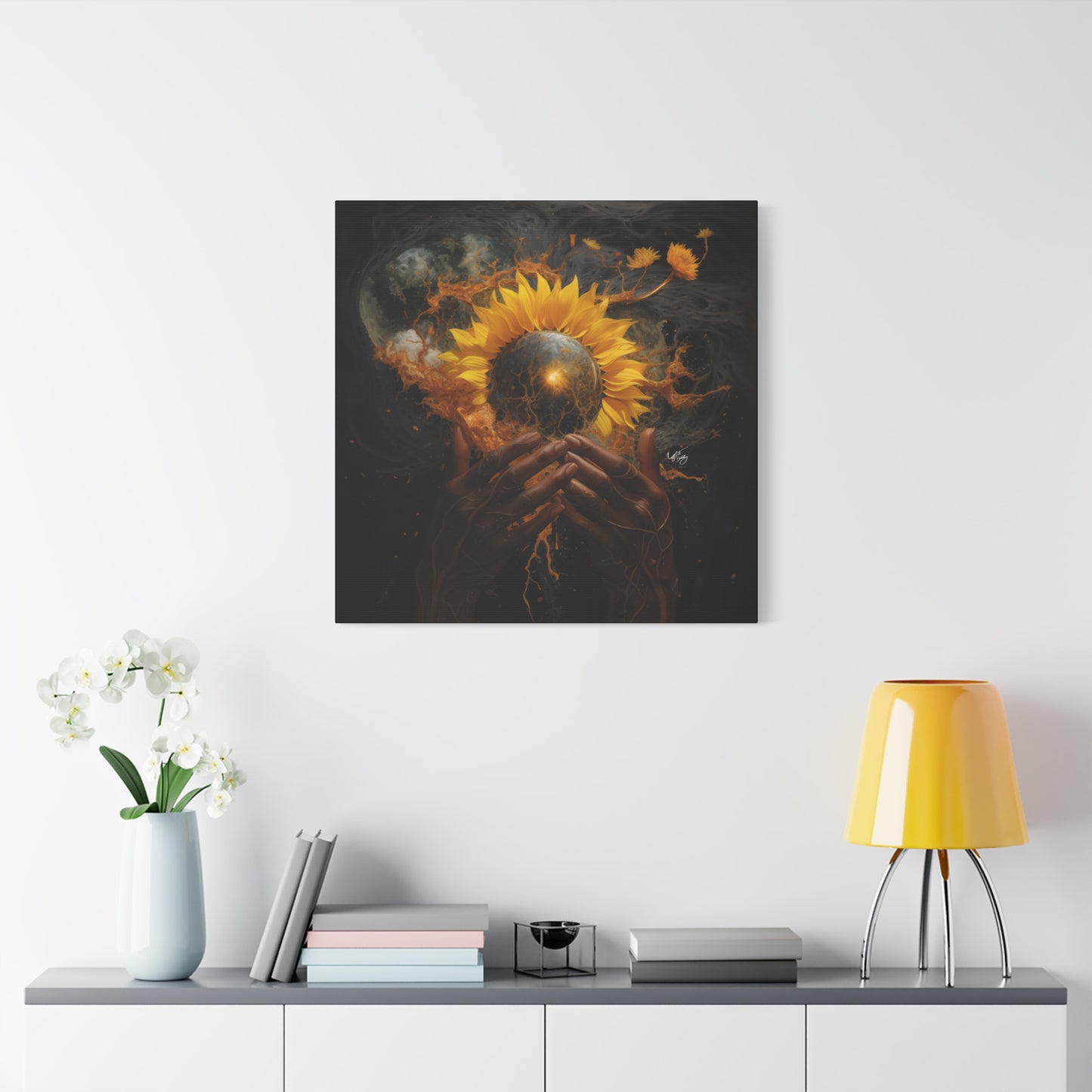 New Beginnings Afrocentric Black Art Canvas Wall Print