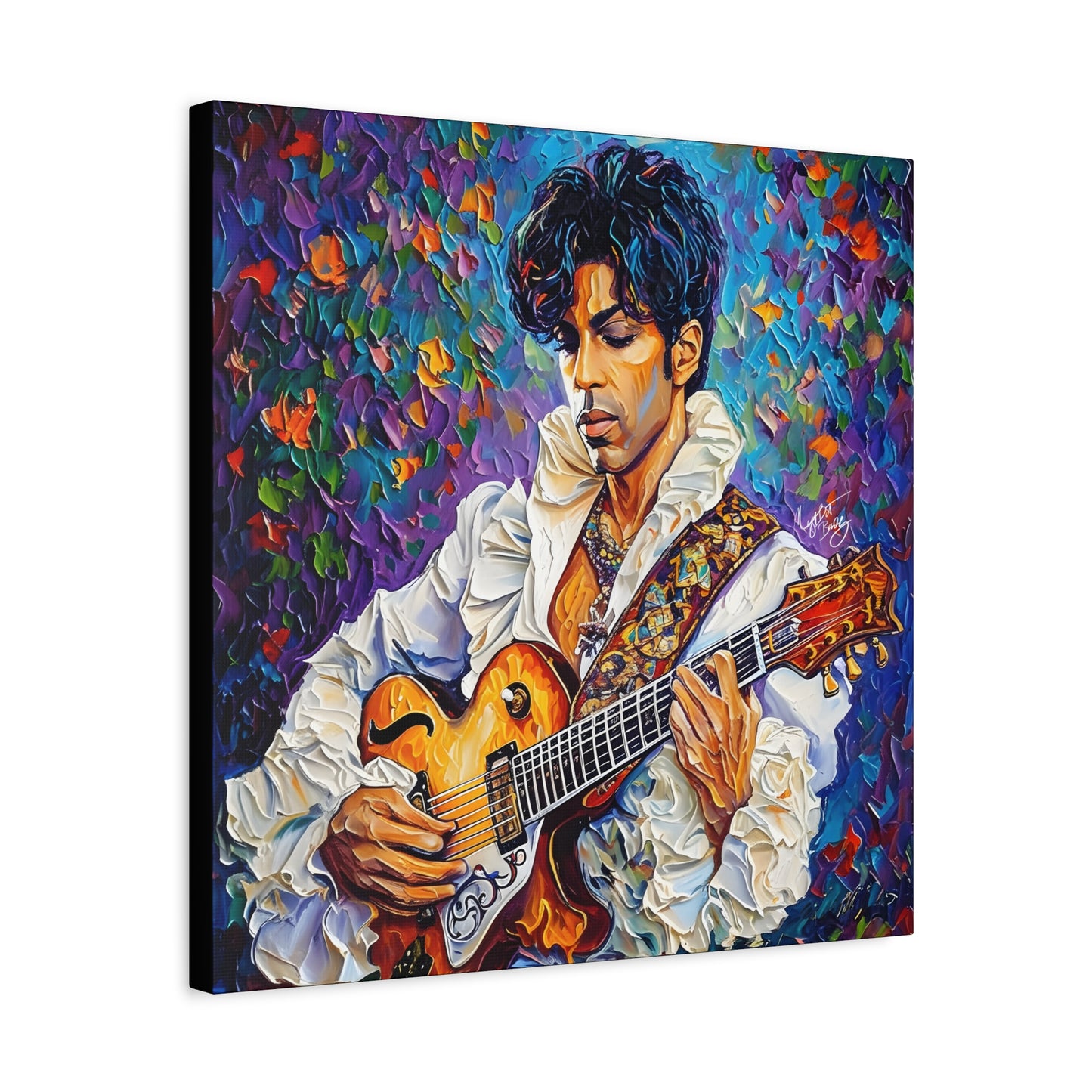 Prince The Artist Afrocentric Black Man Art Canvas Wall Print