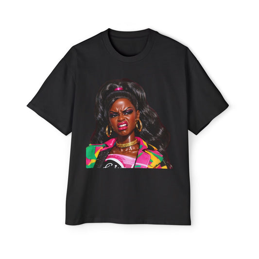 Eww Angry Doll Meme Streetwear Unisex Heavyweight Cotton Oversized T-Shirt