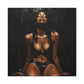 At The End Of The Day Afrocentric Black Woman Art Canvas Wall Print