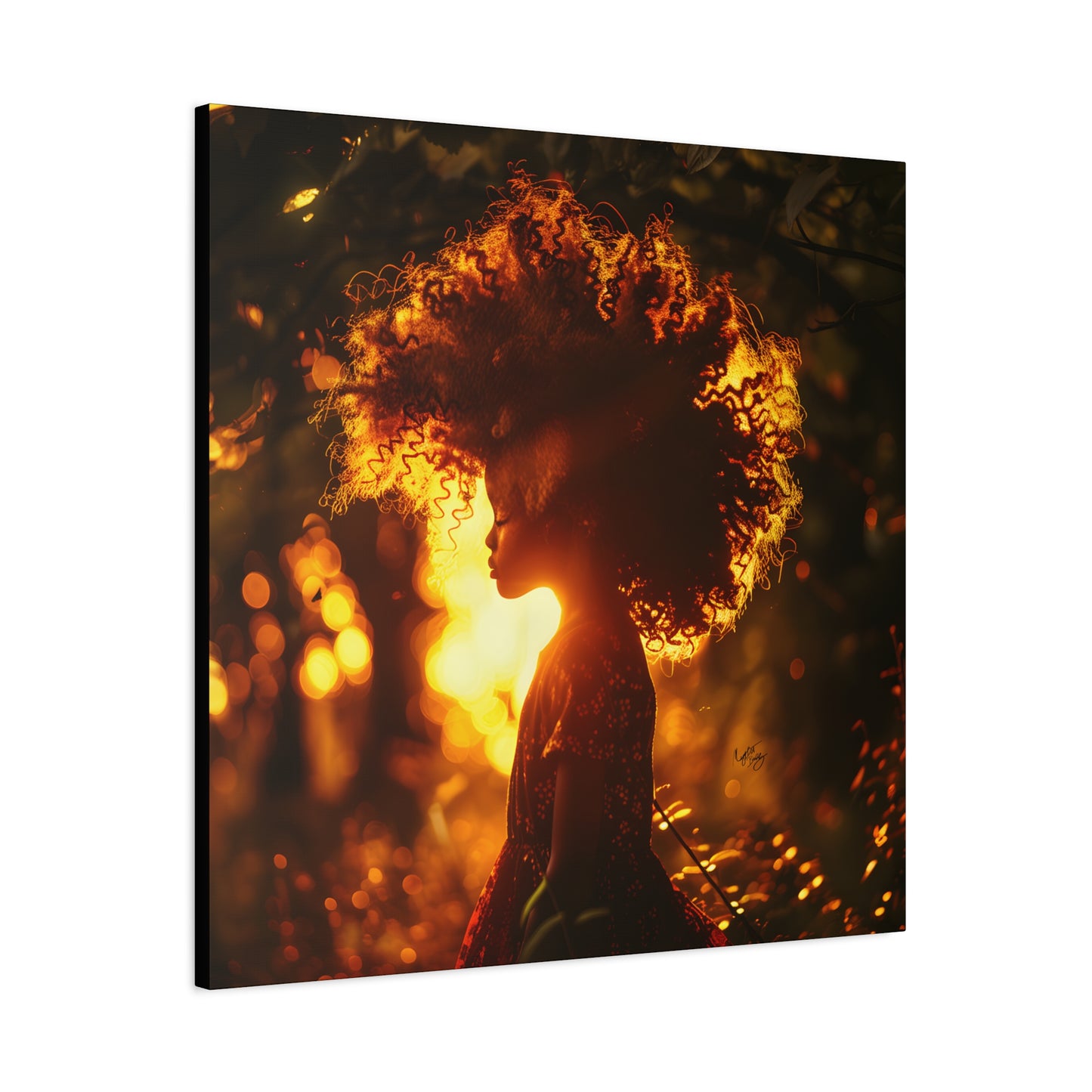 Sunrise Of Youth Afrocentric Black Art Canvas Wall Print - Xtreme Shopper