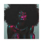 Sometimes It's A Little Hot Afrocentric Black Woman Art Canvas Wall Print
