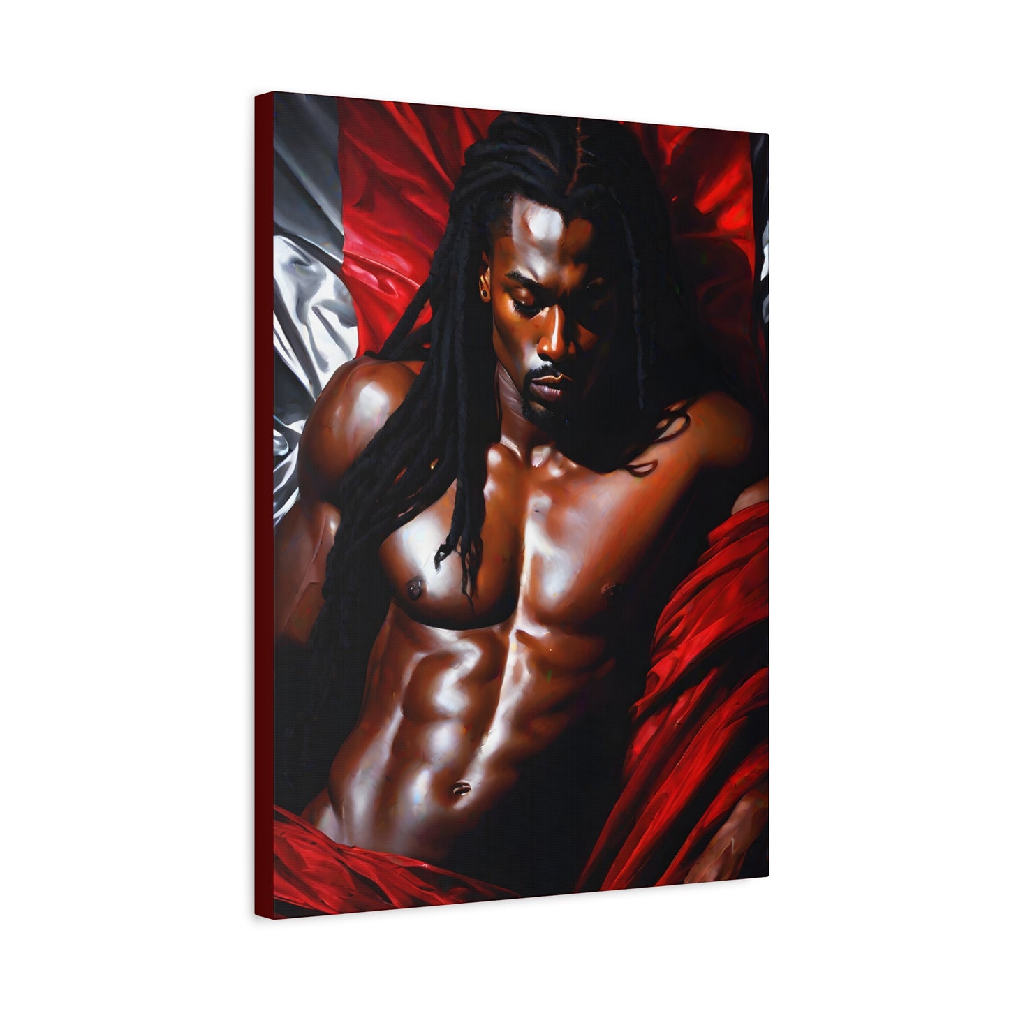 Him Afrocentric Black Artwork Canvas Wall Print