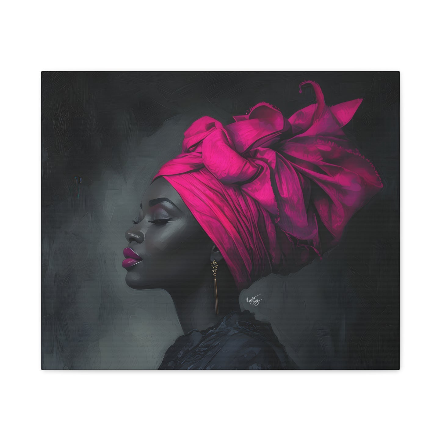 So Still Black Woman Wall Canvas Art