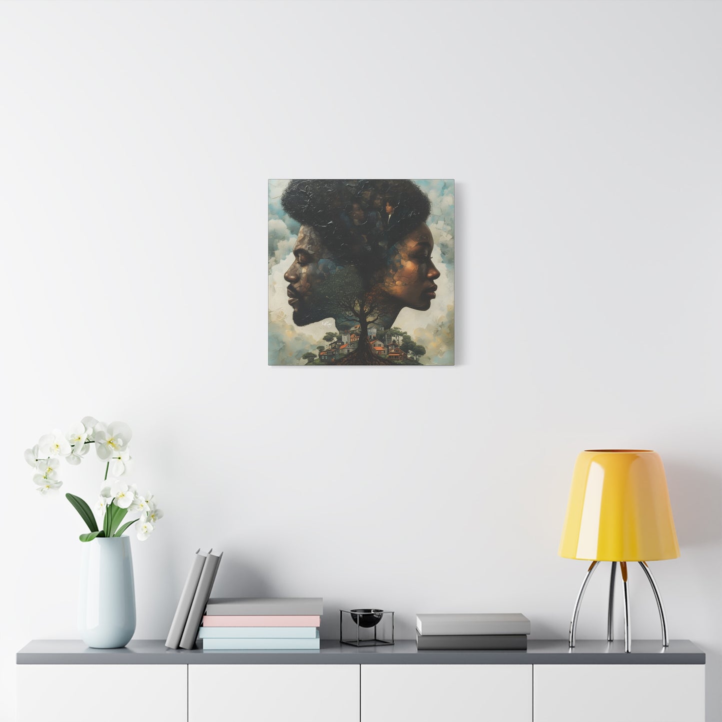 Together We Grow Afrocentric Black Art Canvas Wall Print - Xtreme Shopper