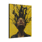 Hype Afrocentric Black Woman Art Canvas Wall Print