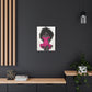 Pink Is My Color Black Woman Art Canvas Wall Print