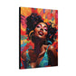 I Am The Embodiment Of Black Joy Afrocentric Black Woman Abstract Art Canvas Wall Print