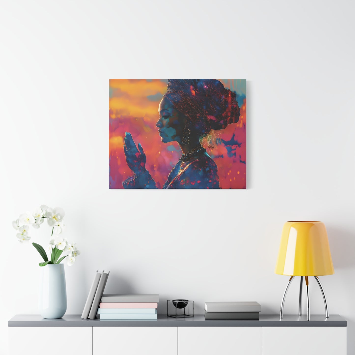 Manifest It Afrocentric Black Woman Art Canvas Wall Print - Xtreme Shopper
