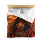 Beautiful Sunrising Black Woman Abstract Art Microfiber Duvet Cover