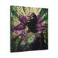 Blooming With Beauty Afrocentric Black Woman Inspirational Spiritual Art Canvas Wall Print