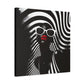 Beauty In Black And White Afrocentric Black Woman Art Canvas Wall Print