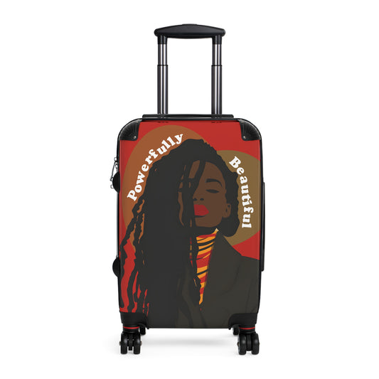 Powerfully Beautiful Black Woman Art Hardshell Hardside Lockable Spinner Suitcase