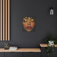 Just Meditate On It Black Woman Art Canvas Wall Print