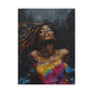 Euphoria Afrocentric Black Woman Abstract Art Canvas Wall Print