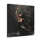 Dance In The Dark Afrocentric Black Woman Art Canvas Wall Print
