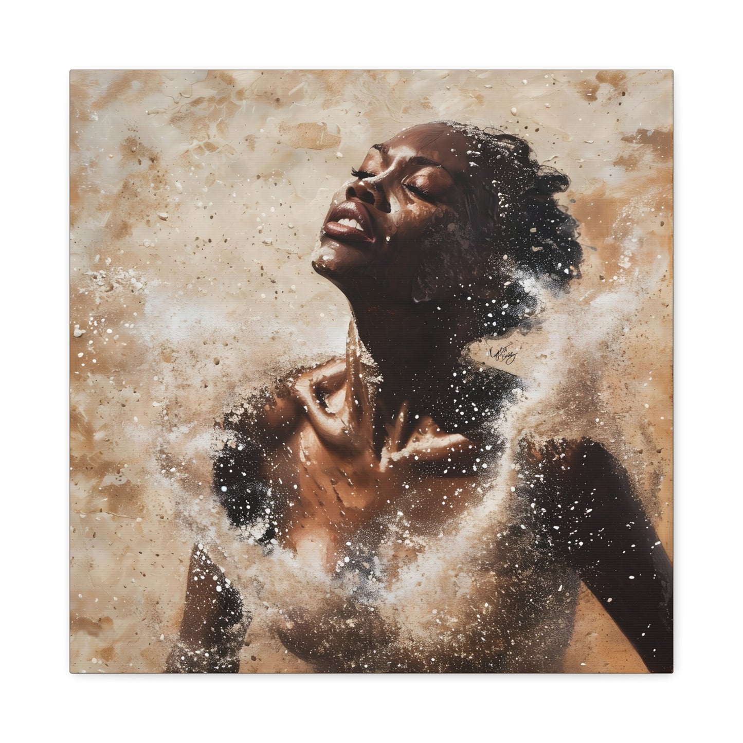The Breakthrough Black Woman Art Canvas Wall Print
