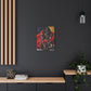 Thoughts And Desires Afrocentric Black Artwork Canvas Wall Print