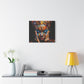 Heavy Is The Head That Wears The Crown Afrocentric Black Woman Abstract Art Canvas Wall Print