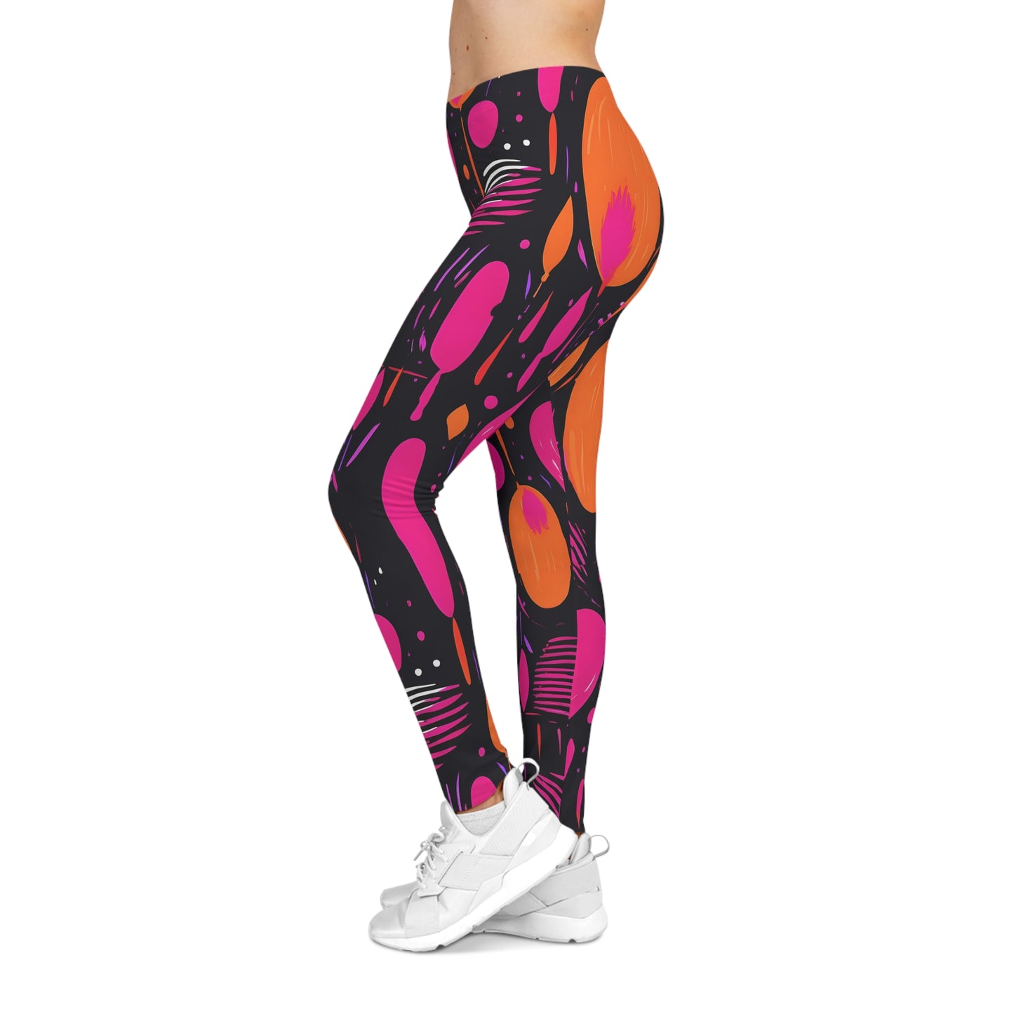 Geo Splash Printed Yoga Pants Leggings