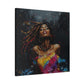 Euphoria Afrocentric Black Woman Abstract Art Canvas Wall Print - Xtreme Shopper