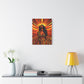Autumn Rises Black Woman Art Canvas Wall Print