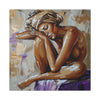 Home Alone Black Woman Art Canvas Wall Print