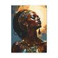 Worship The Sun Afrocentric Black Woman Art Canvas Wall Print