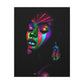 Original Makeup Black Woman Art Canvas Wall Print