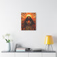 Sunkissed Afrocentric Black Woman Abstract Art Canvas Wall Print